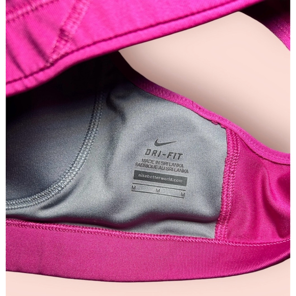 Nike Dri Fit Victory Pink Sports Bra Size M - Picture 3 of 4